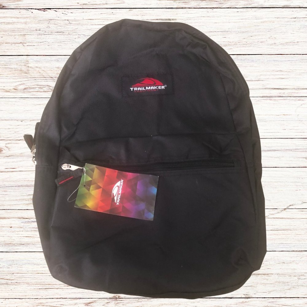 17" New with Tag Black Trailmaker Equipment Backpack
